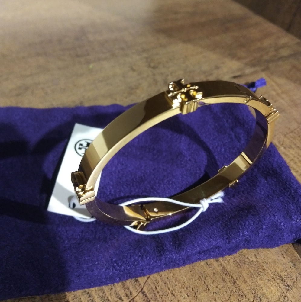 Gold Tory Burch Bracelet size Large